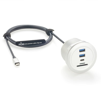 Multimedia Table Box with 2 USB 3.0, USB C, SD & TF