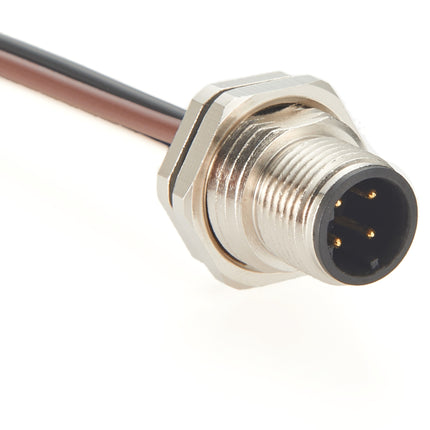 M12 D Code 4 Pin Panel Mount Cable
