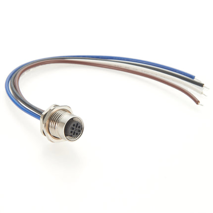 M12 Panel Mount Cable D Code Female