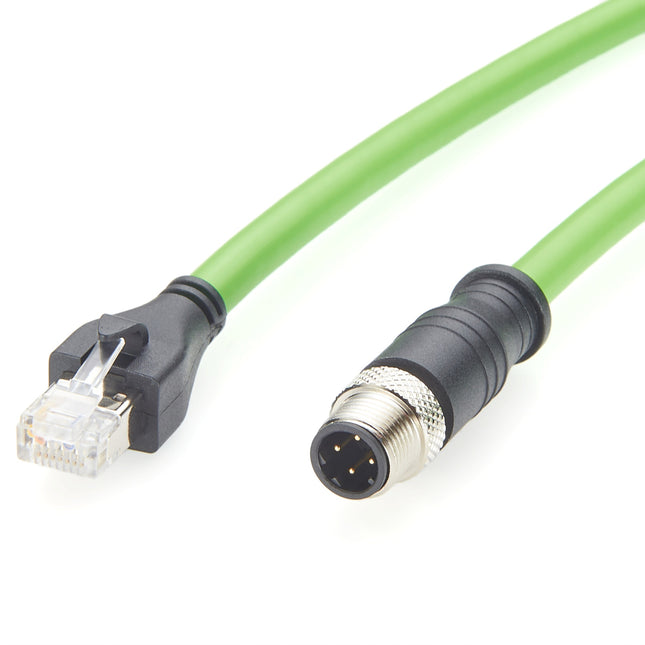 M12 to RJ45 Profinet Cable