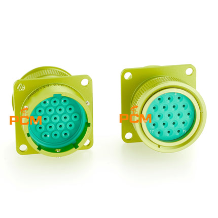 ZH23-19/27B-1-B СНЦ23-19/27В-1-B SNTs23-19/27V-1-V Connector Shell Size 27 19 Pin Male Flange Mount Receptacle