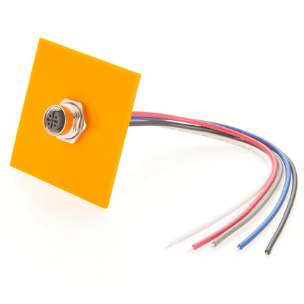 M12 A Code 5 Pin Female Panel Mount Connector