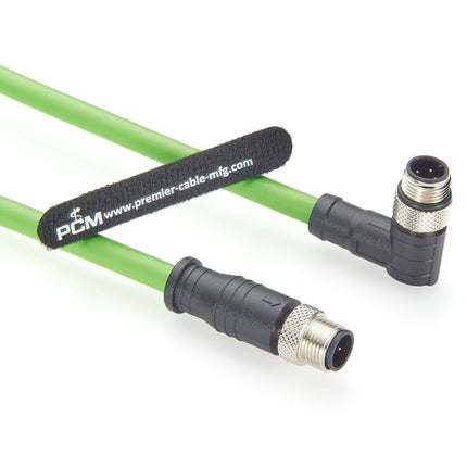 M12 Profinet Cable Male to Male Right Angle