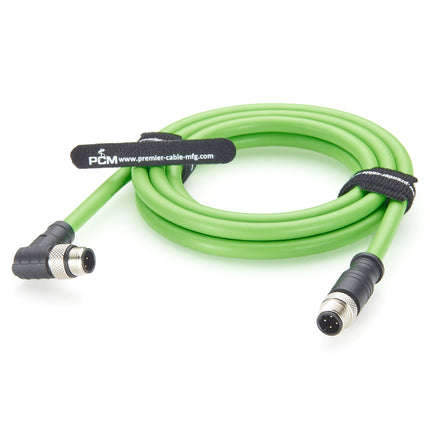 M12 Profinet Cable Male to Male Right Angle
