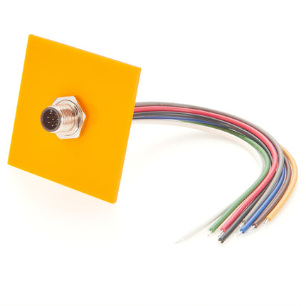 M12 A Code 8 Pin Panel Mount Cable