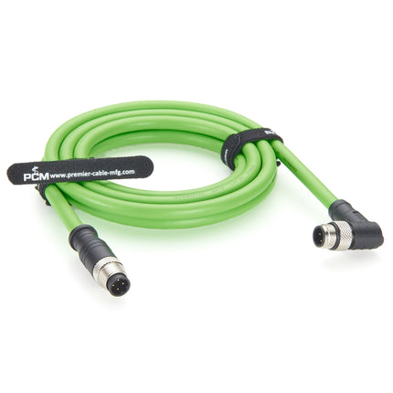 M12 Profinet Cable Male to Male Right Angle