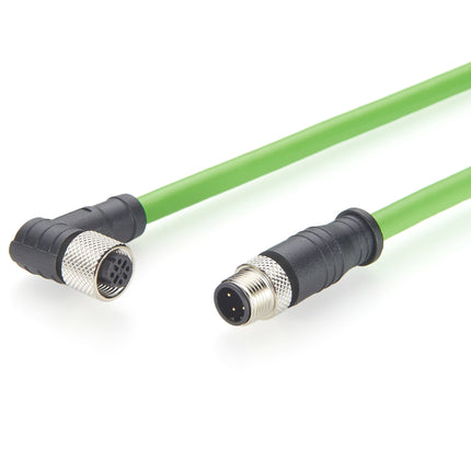 M12 Profinet Cable Male to Female Right Angle