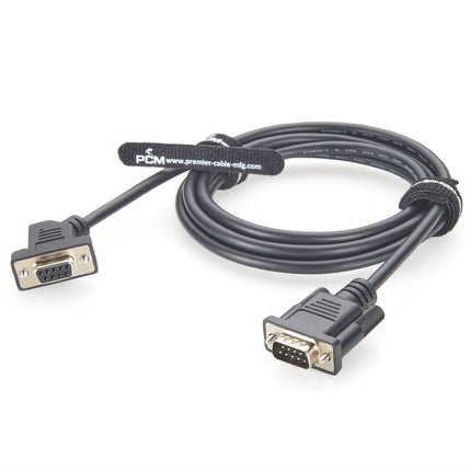 45 Degree Left Angle DB9 Male to Female Extension Cable