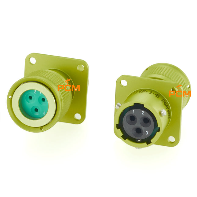 ZH23-3/14P-1-B Russian ZH23 Series Connector Shell Size 14 3 Pin Female Socket СНЦ23-3/14Р-1-В SNTs23-3/14R-1-V