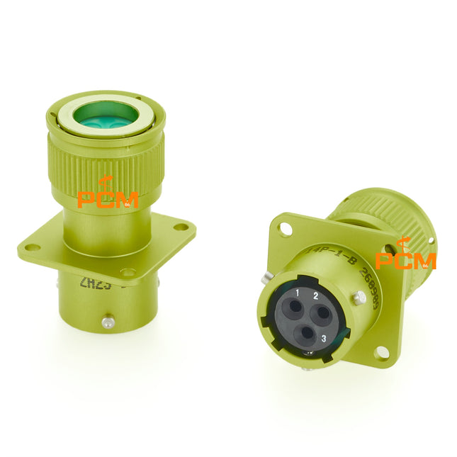 ZH23-3/14P-1-B Russian ZH23 Series Connector Shell Size 14 3 Pin Female Socket СНЦ23-3/14Р-1-В SNTs23-3/14R-1-V