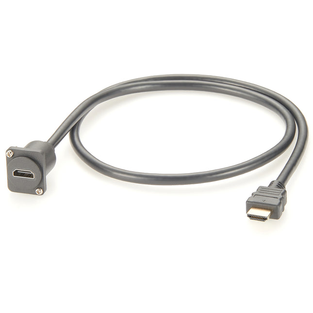 D-Type Panel Mount HDMI Extension Cable