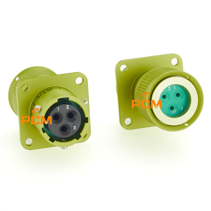 ZH23-3/14P-1-B Russian ZH23 Series Connector Shell Size 14 3 Pin Female Socket СНЦ23-3/14Р-1-В SNTs23-3/14R-1-V