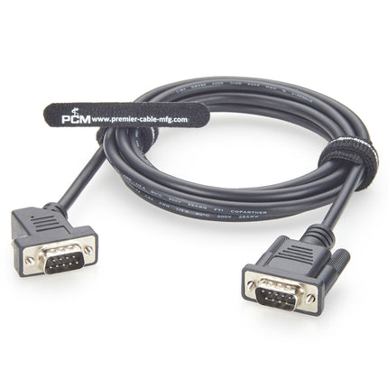 Right Angle 45° DB9 Male to Male R232 Serial Cable