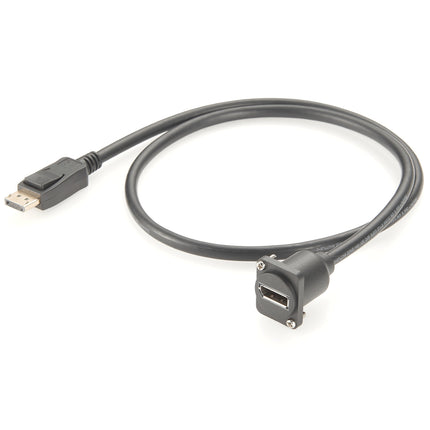 D-Type DisplayPort Panel Mount Extension Cable