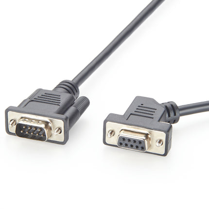 45 Degree Right Angled DB9 RS232 Serial Extension Cable