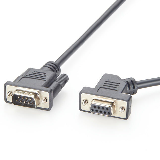 45 Degree Right Angled DB9 RS232 Serial Extension Cable
