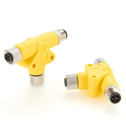 M12 Power T-Splitter S-Code