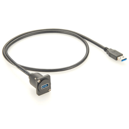 USB 3.0 D-Type Panel Mount Extension Cable