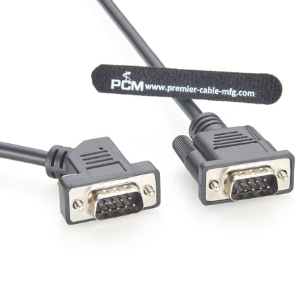 45° Left Angle DB9 R232 Serial Cable Male to Male