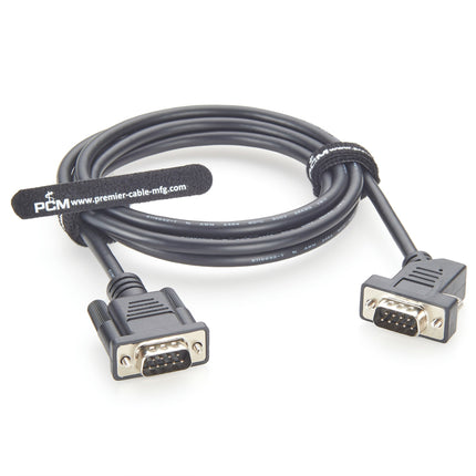 45° Left Angle DB9 R232 Serial Cable Male to Male