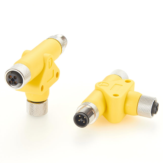 T-Coupler M12 Power Splitter T-Coded