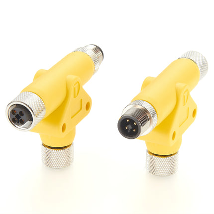 T-Coupler M12 Power Splitter T-Coded