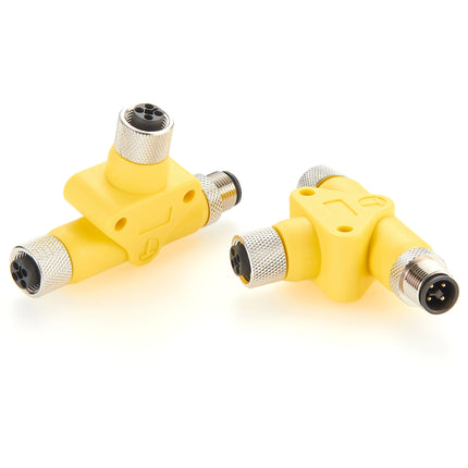 T-Coupler M12 Power Splitter T-Coded
