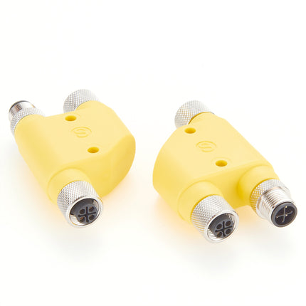 M12 Power S-Coded H-Splitter 3+PE