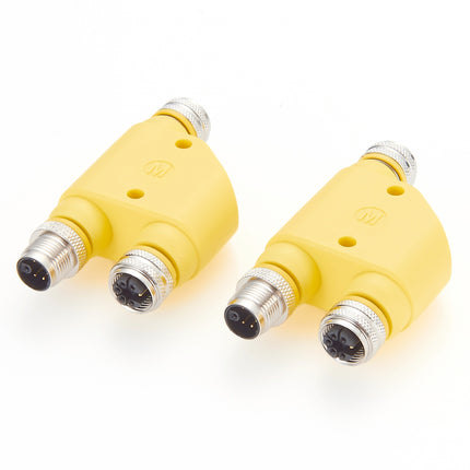M12 M Code 5+PE H-Splitter