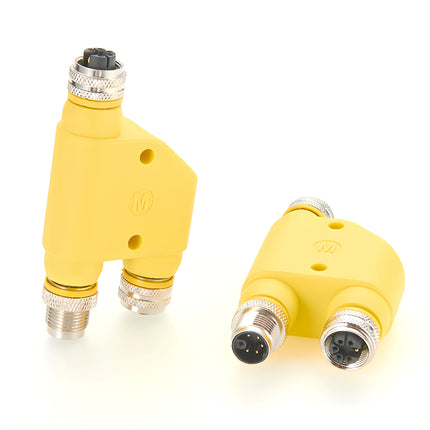 M12 M Code 5+PE H-Splitter