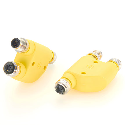 M12 M Code 5+PE H-Splitter