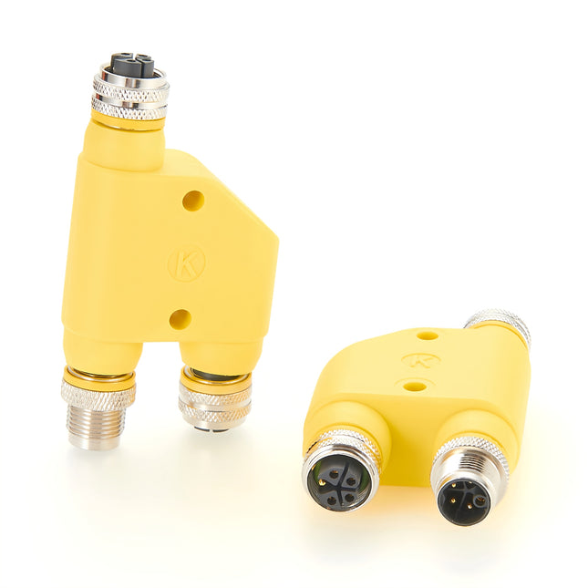 M12 Power H-Splitter K-Code