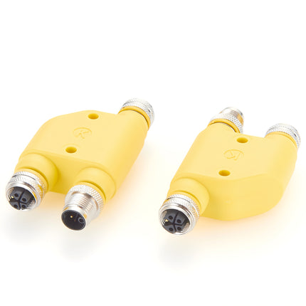 M12 Power H-Splitter K-Code