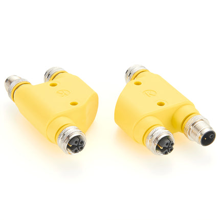 M12 Power H-Splitter K-Code