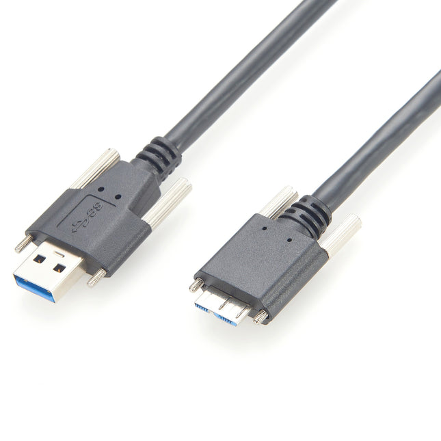 Screw Lock USB 3.0 Type A to Micro-B Machine Vision Cable