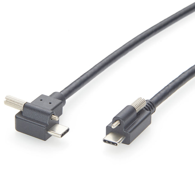 USB 3.1 Locking Cable Right Angle