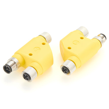 M12 Power T-Coded H-Splitter