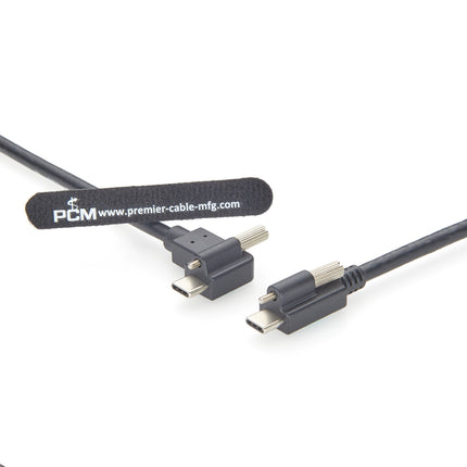 USB 3.1 Locking Cable Right Angle