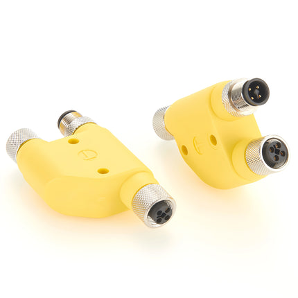 M12 Power T-Coded H-Splitter