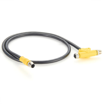 M12 Power K-Code T-Splitter Cable