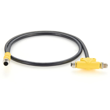 M12 Power K-Code T-Splitter Cable
