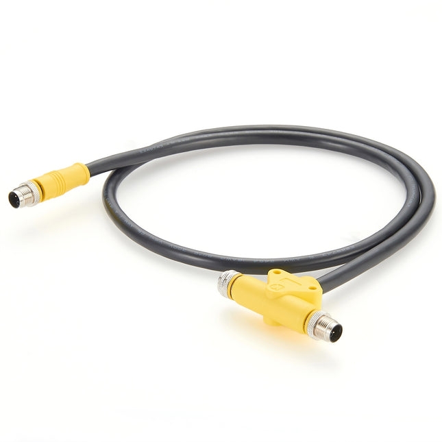 M12 Power K-Code T-Splitter Cable