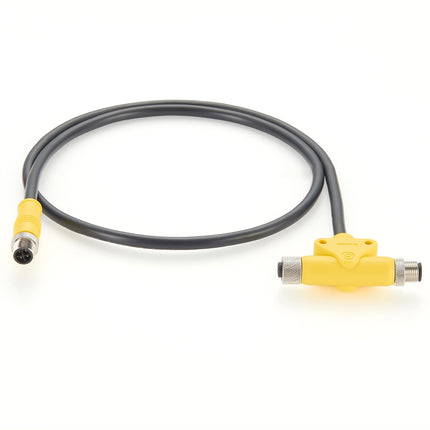 M12 S-Code Power Splitter Cable