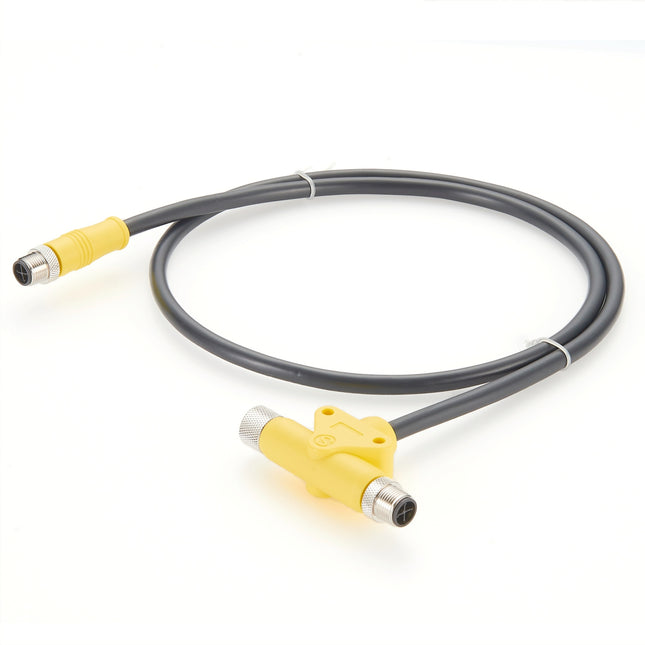 M12 S-Code Power Splitter Cable