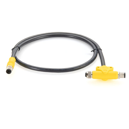 M12 L-Code Power Supply Cable T Splitter