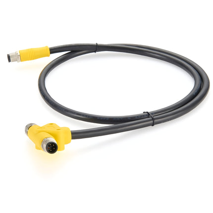 M12 L-Code Power Supply Cable T Splitter