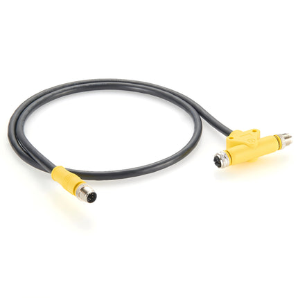 M12 M-Code T-Splitter Cable