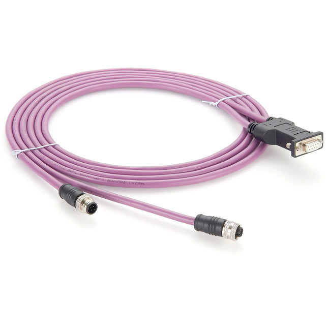 D-Sub 9 Pin to M12 A-Coded CANopen Bus Cable