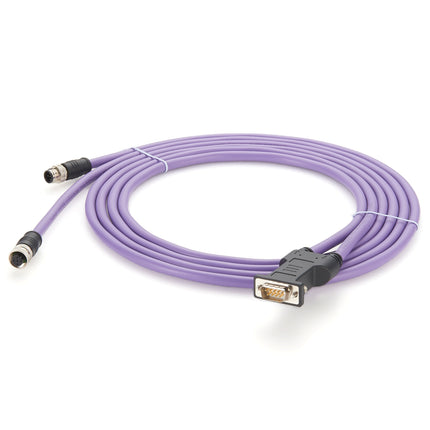 Profibus Cable DB9 to M12 B-Code 180°