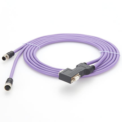 PROFIBUS-DP Cordset Right Angle DB9 to M12 B-Code